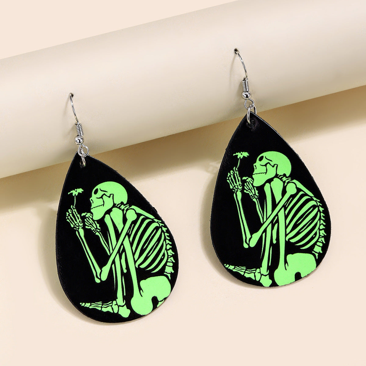 Personalized Halloween Luminous Earrings Skull