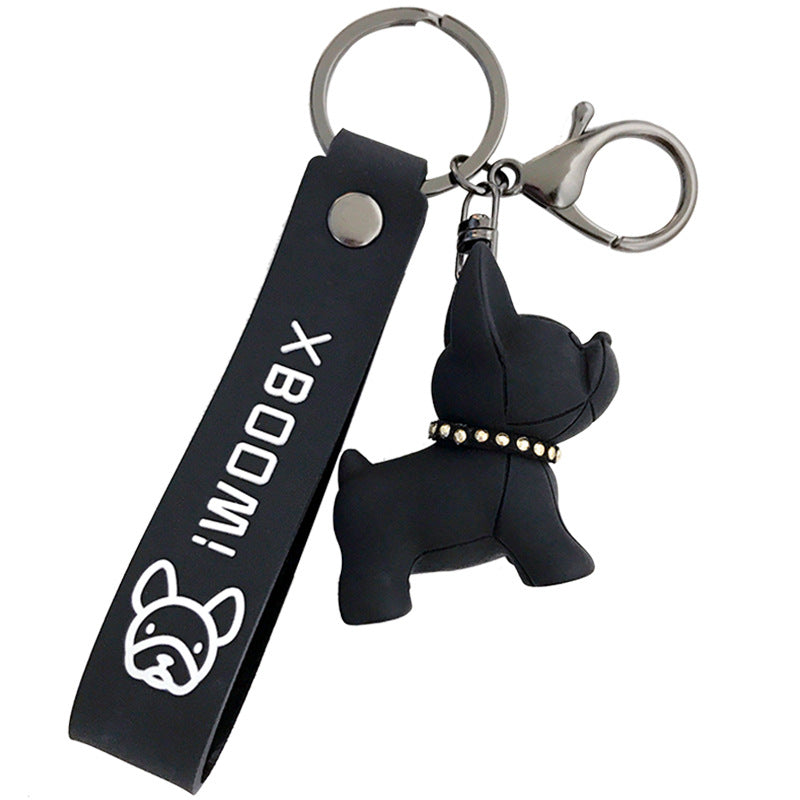 Resin Bulldog key chain