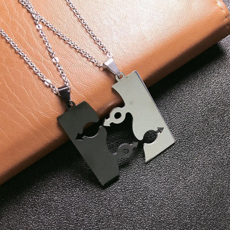 Friendship Puzzle Pendant Necklace