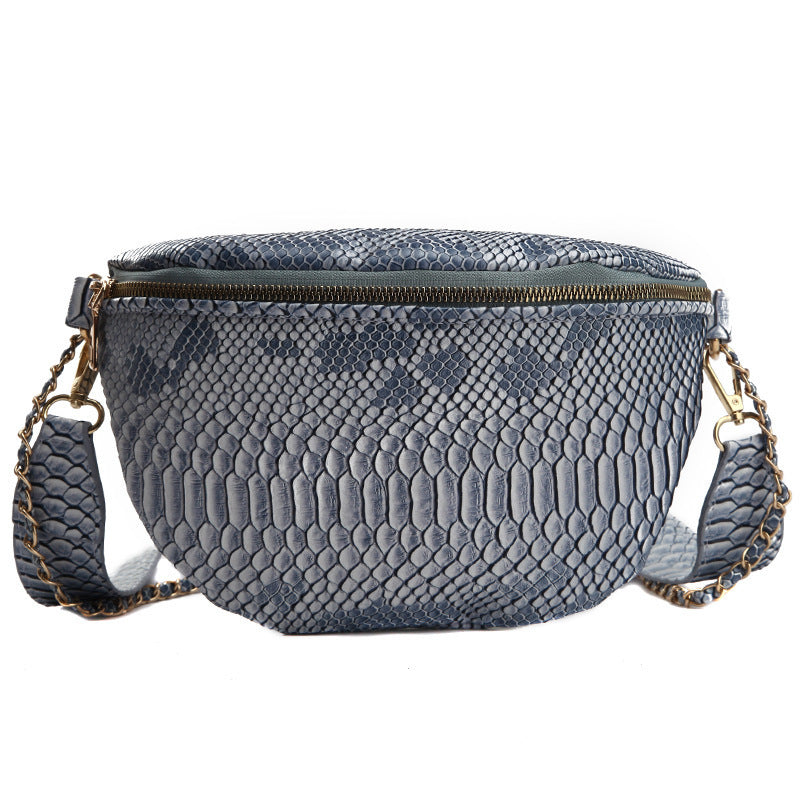 Korean Style All-match Messenger Bag Snake Skin Fashion