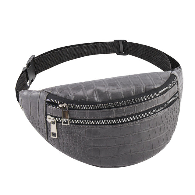 PU leather leisure Fanny pack for fashionable ladies