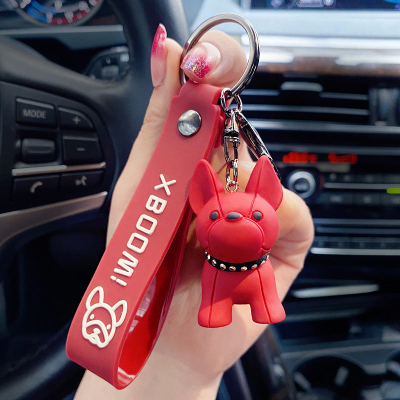 Resin Bulldog key chain