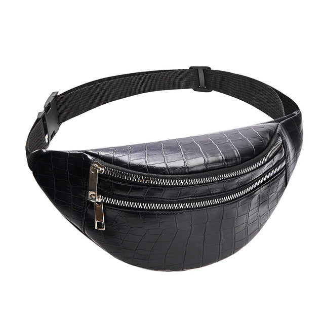 PU leather leisure Fanny pack for fashionable ladies