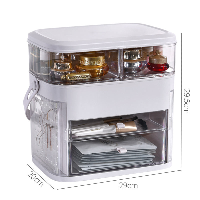 Rotatable cosmetic storage box