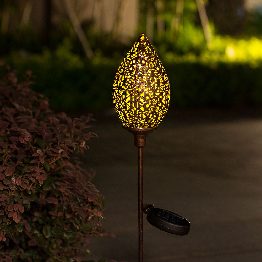 Water Drop Wrought Iron Garden Lawn Lamp