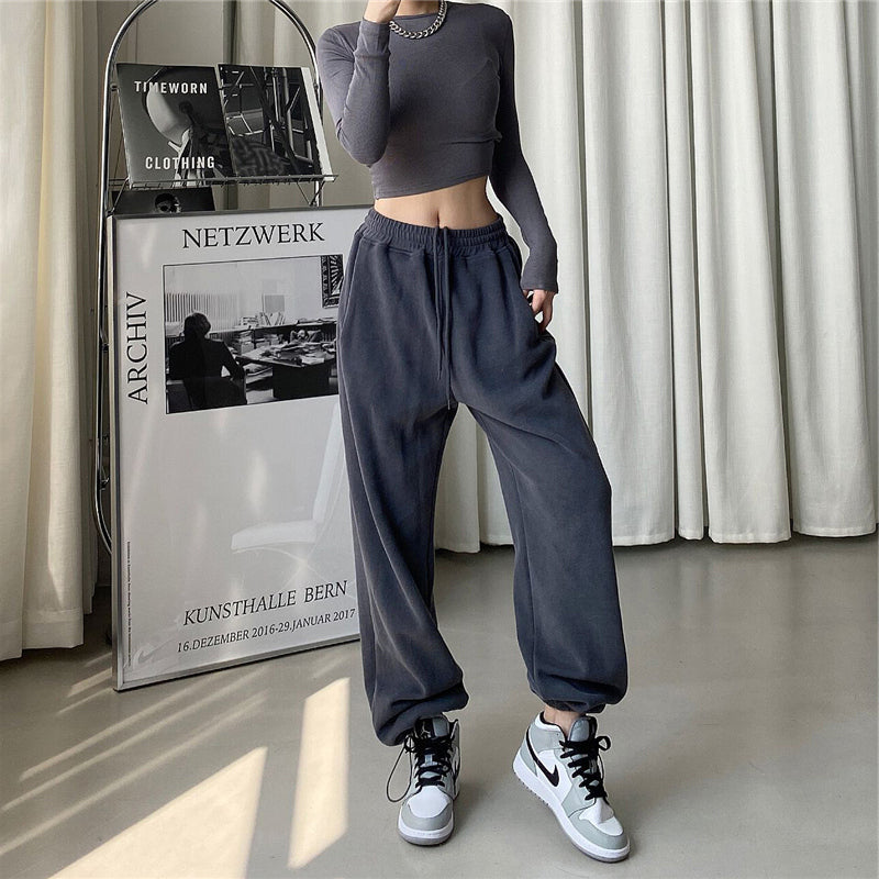 Loose Sweatpants Women's Drawstring Trousers