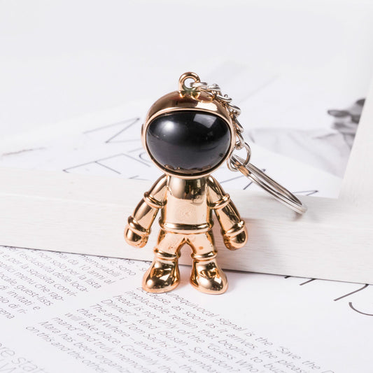 Korean Hip Hop Fashion Cross Spaceman Necklace Keychain