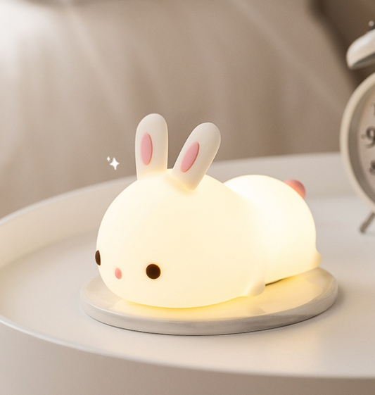 New Year'S Gift Rabbit Silicone Lamp Creative Night Light Children'S Toys