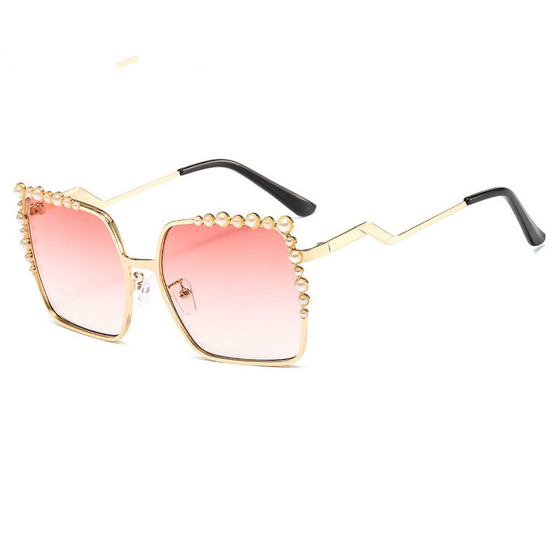 Diamond Metal Pearl Ladies 8983 Unisex Frame Trend FD Sunglasses