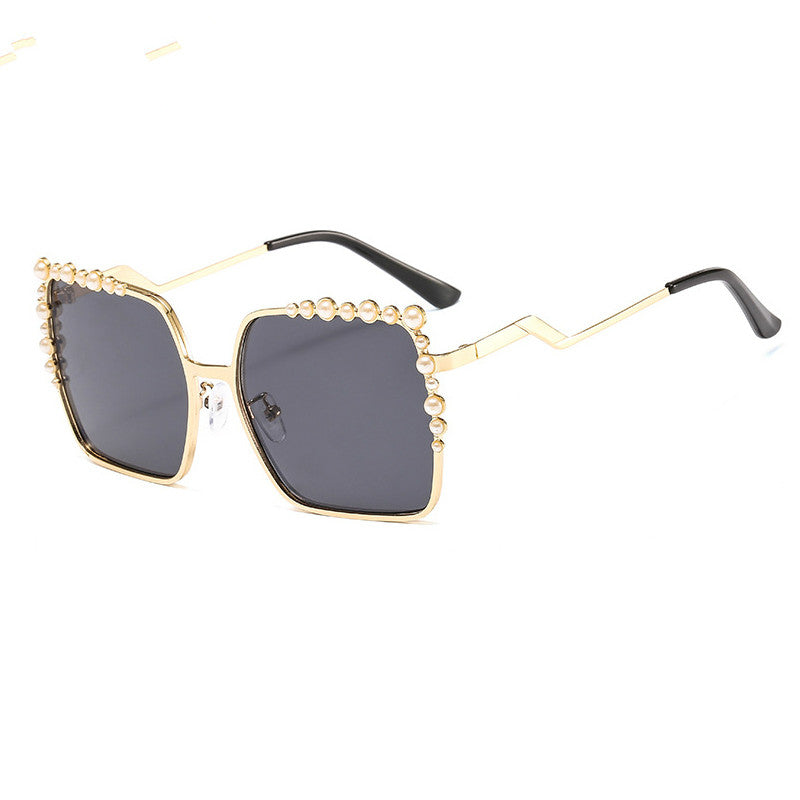 Diamond Metal Pearl Ladies 8983 Unisex Frame Trend FD Sunglasses