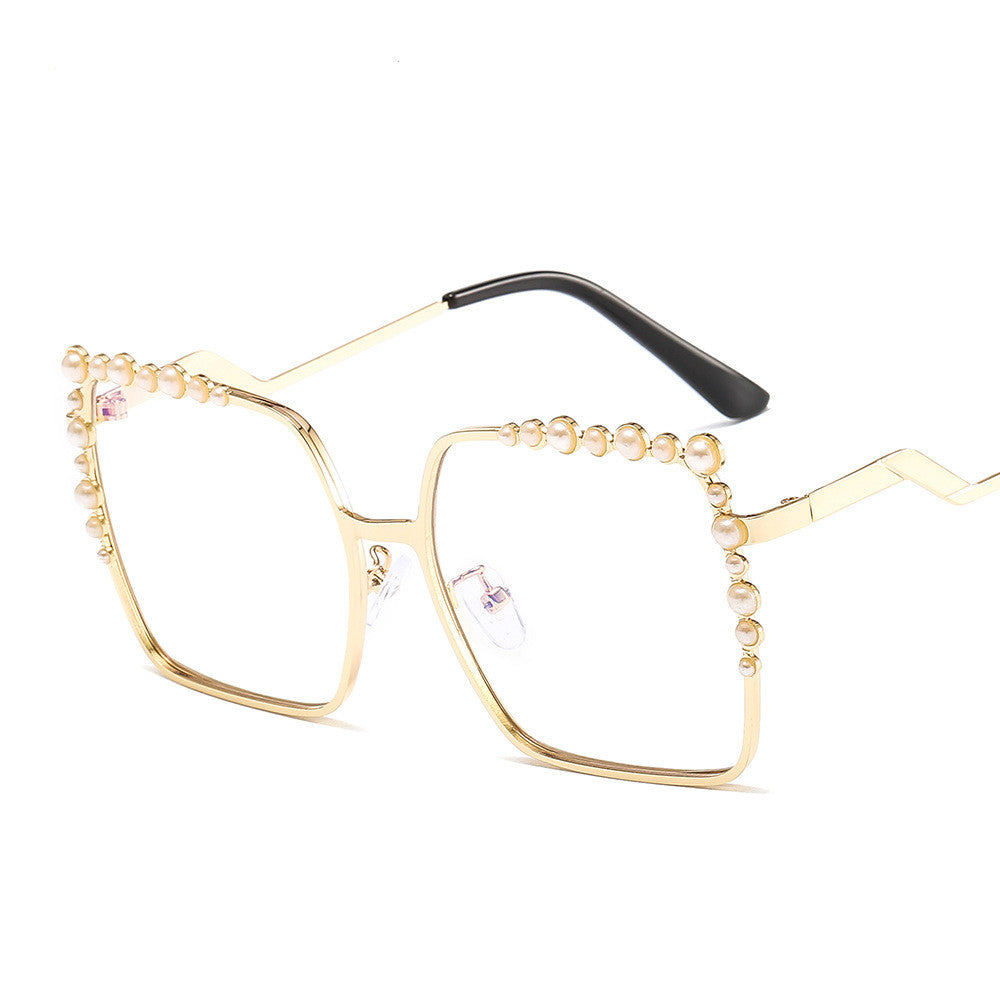 Diamond Metal Pearl Ladies 8983 Unisex Frame Trend FD Sunglasses