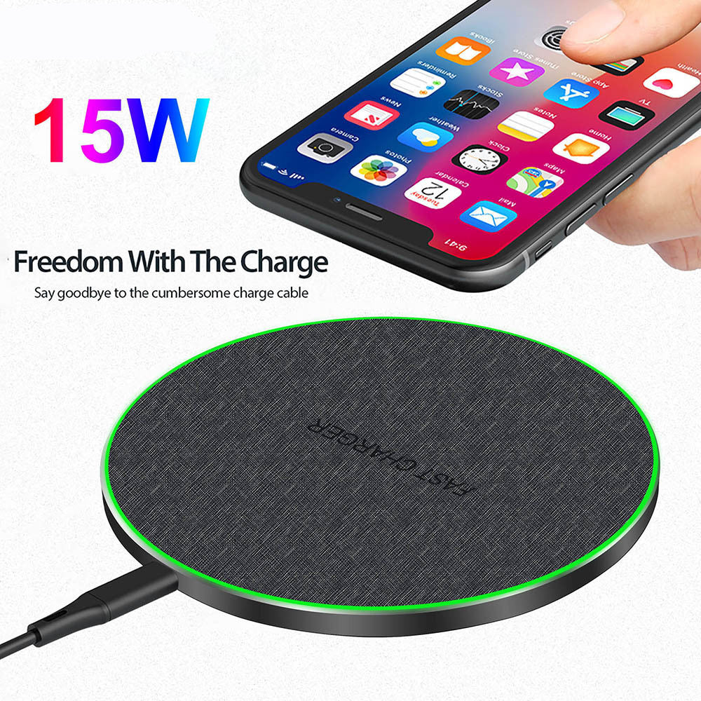 Fdgao 15W Fast Wireless Charger Disc