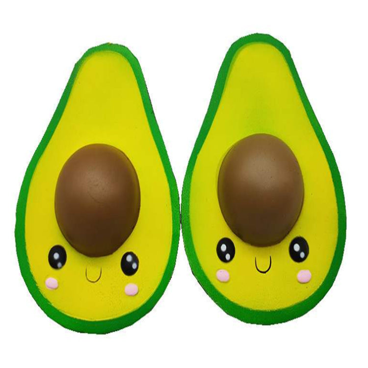 Factory Direct Sales PU Slow Rebound Simulation Fruit Avocado Squeeze Squeeze Children's Vent Toy