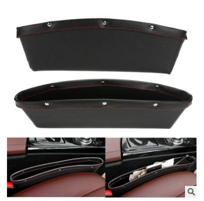 Creative High-end Car Leather Seat Seam Box Car Seat Gap Plug Leakproof Storage Box Car Interior Storage Box