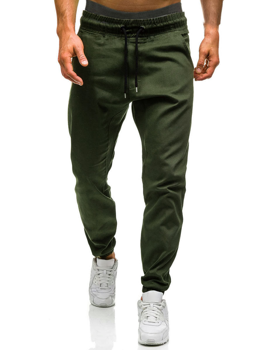 Men Trousers Drawstring Pants Harem Pants Mens Joggers Solid Pants