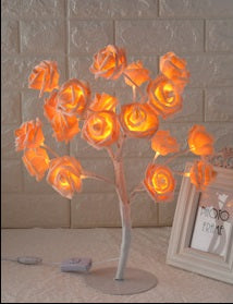 LED Tree Lamp Rose Small Tree Lamp Modeling Lamp Table Lamp