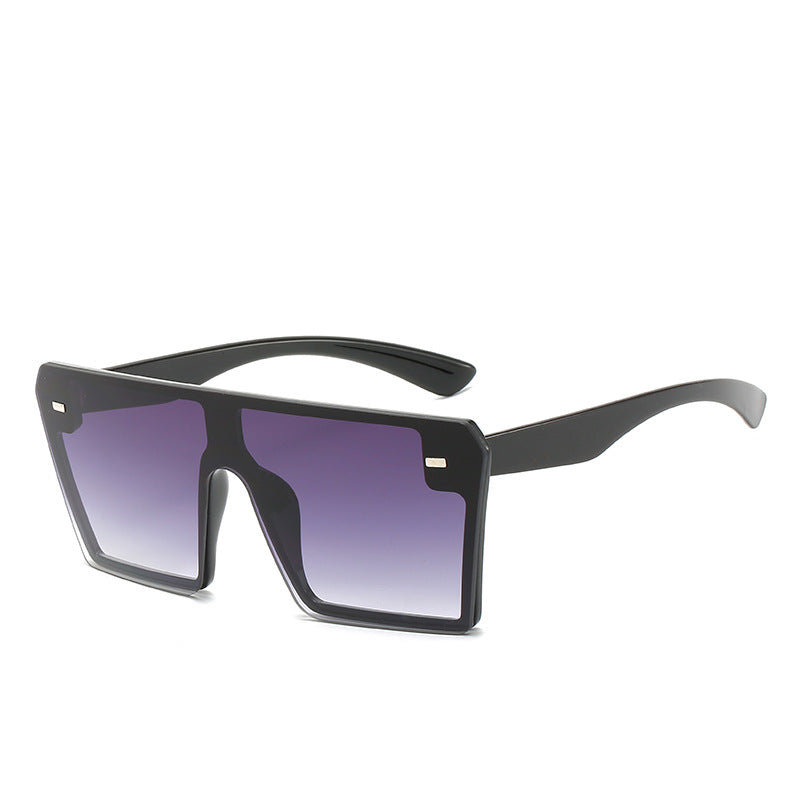 Siamese gradient studded sunglasses