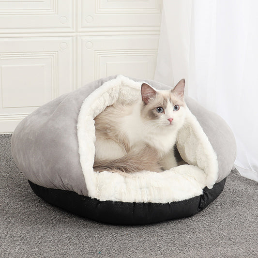 Semi-closed slippers pet nest