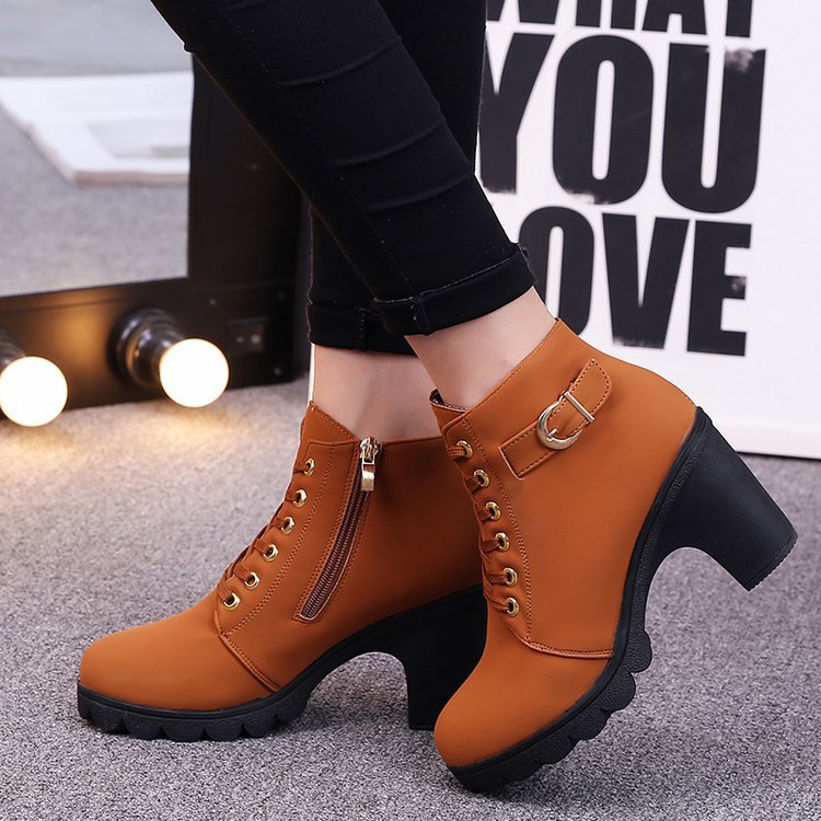 Cross strappy booties with Martin boots