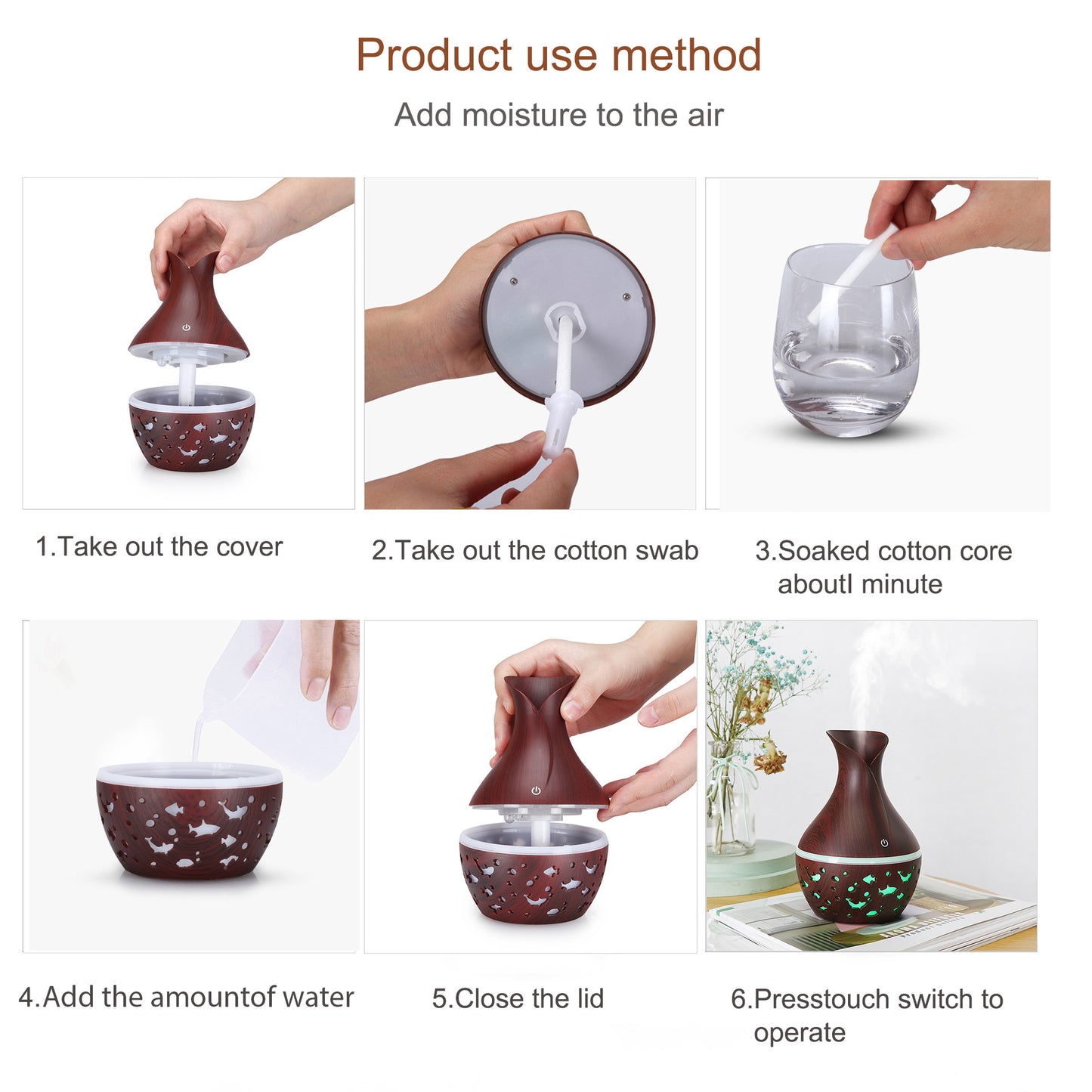 Creative Vase New Humidifier Mini Desktop Animal