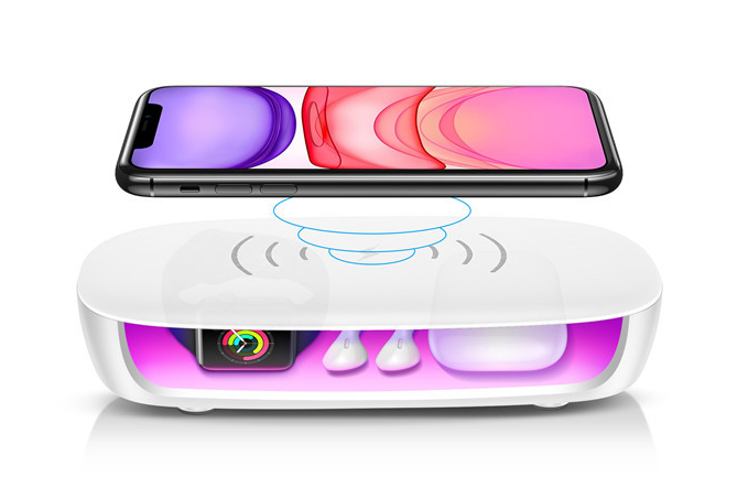 Ultraviolet wireless charger UV disinfection box