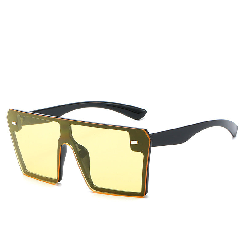 Siamese gradient studded sunglasses