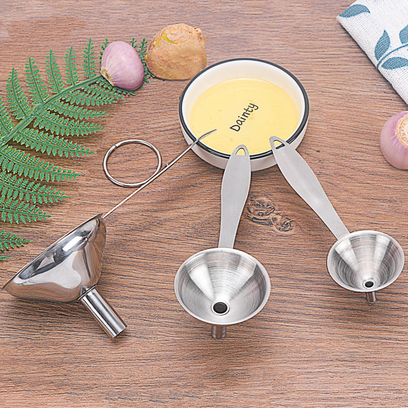 Stainless Steel Funnel Three Piece Mini Funnel