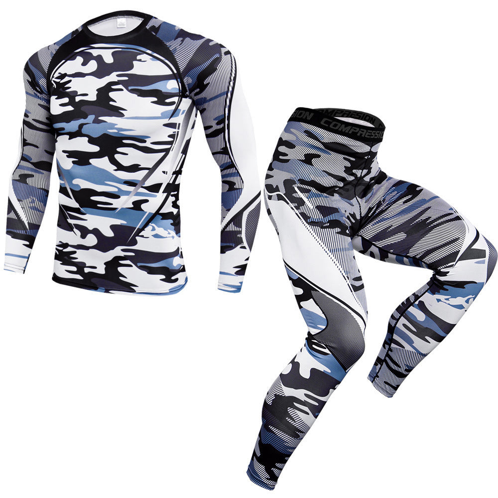 Men's Stretch Outdoor Leisure Running Training Suit