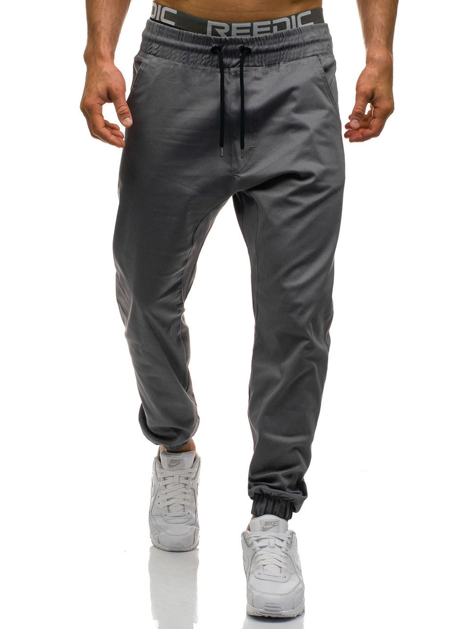 Men Trousers Drawstring Pants Harem Pants Mens Joggers Solid Pants