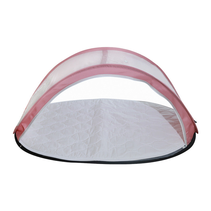 Folding breathable mosquito net in bb crib