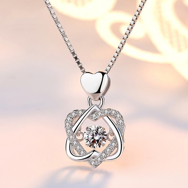 Beating Heart S925 Sterling Silver Necklace