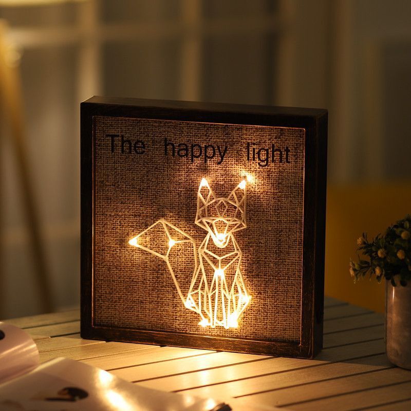 Explosion Style Retro Photo Frame Lamp Romantic Bedroom Decoration