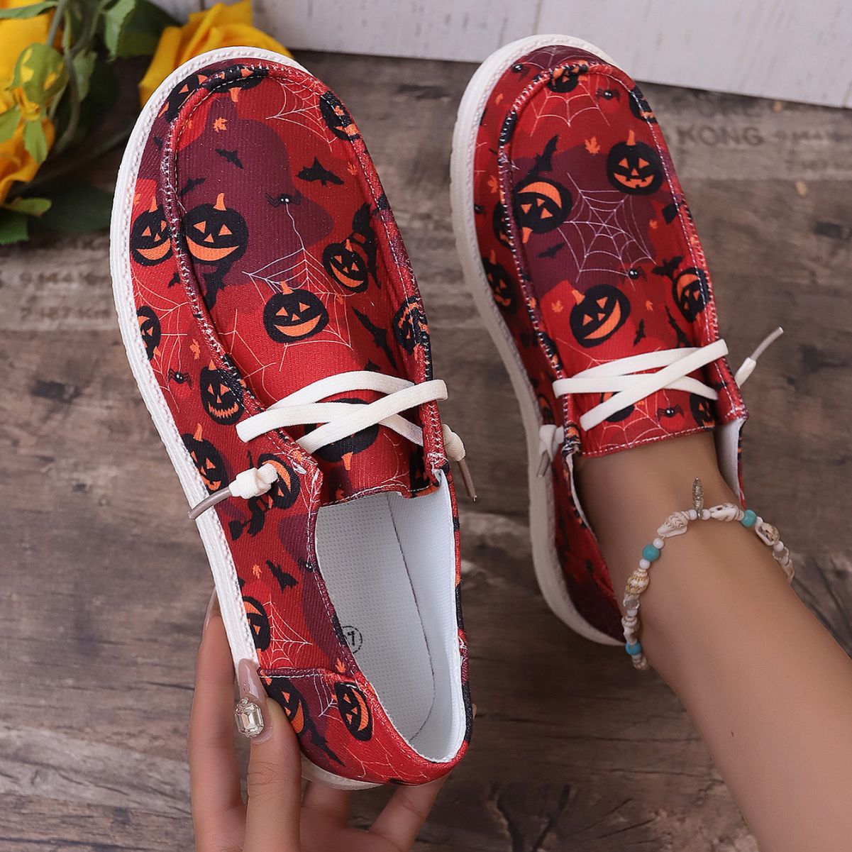 Women's Fashion Casual Printing Canvas Shoes