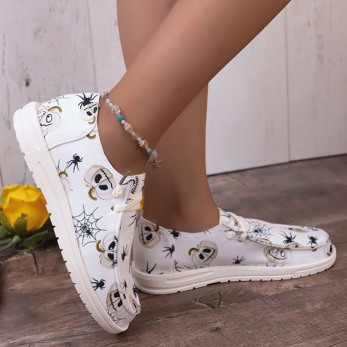 Women's Fashion Casual Printing Canvas Shoes