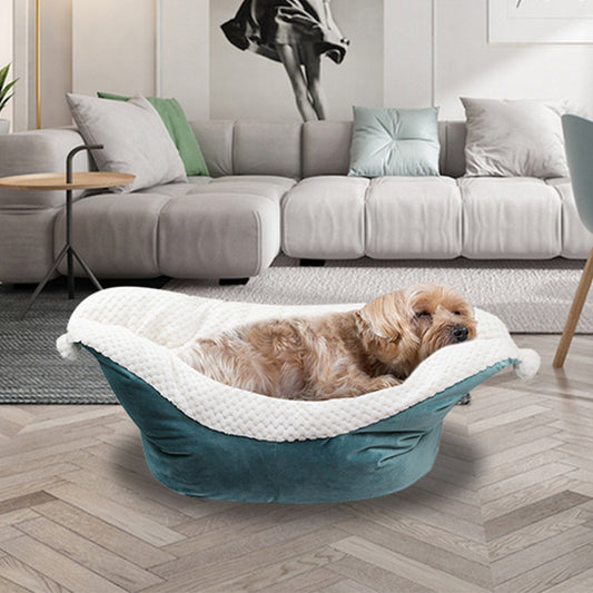 Winter deep sleep boat cat dog bed