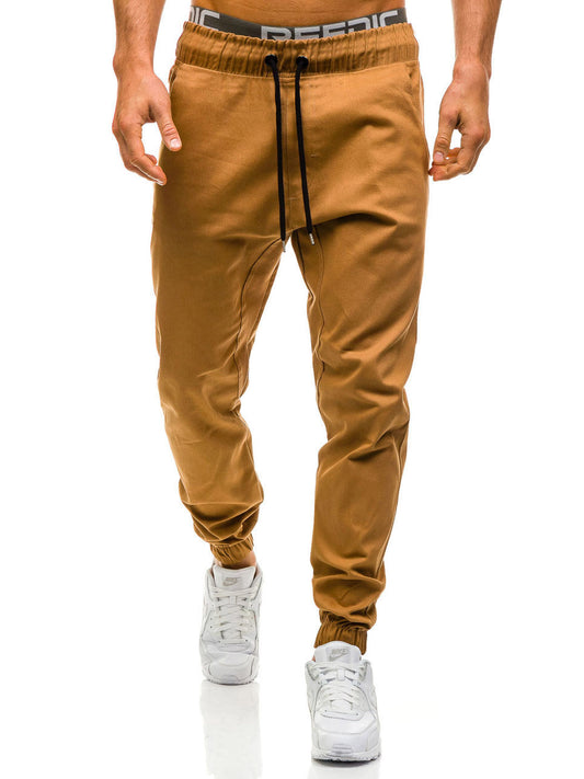 Men Trousers Drawstring Pants Harem Pants Mens Joggers Solid Pants