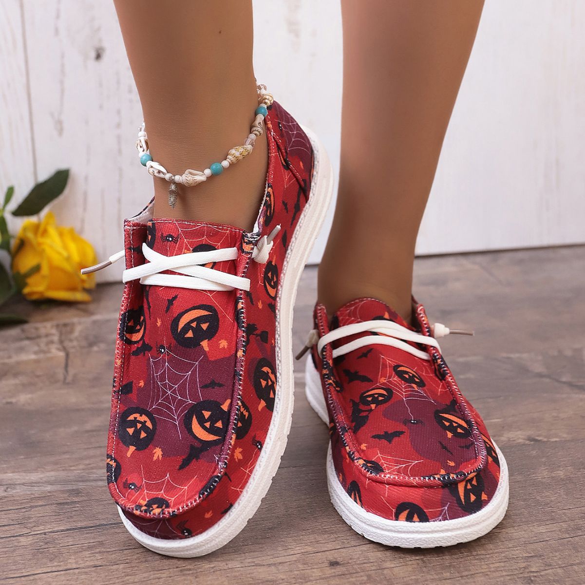 Women's Fashion Casual Printing Canvas Shoes