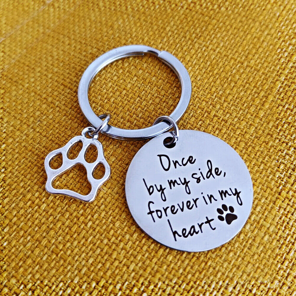 Dog Cat Remembrance Keychain Loss Of Dog Pup Puppy Pet Sympathy Memorial Gits