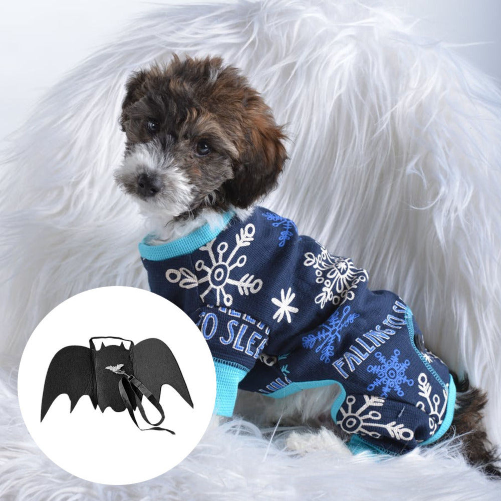 Halloween funny pet bat wings dog clothes