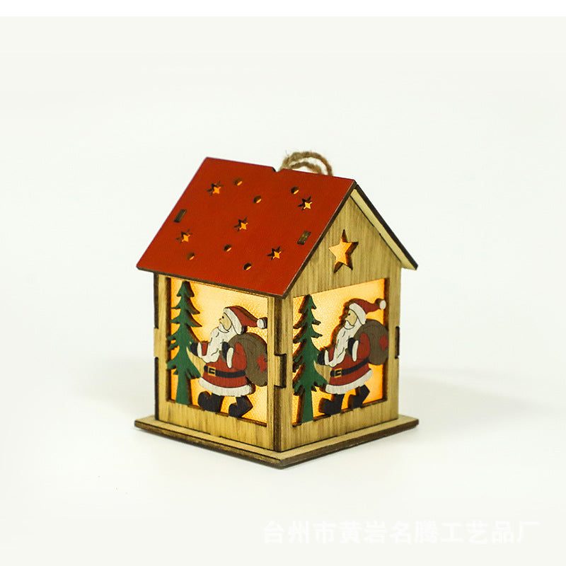 Decorative Festive Luminous Wooden Ornament