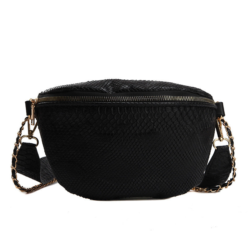 Korean Style All-match Messenger Bag Snake Skin Fashion