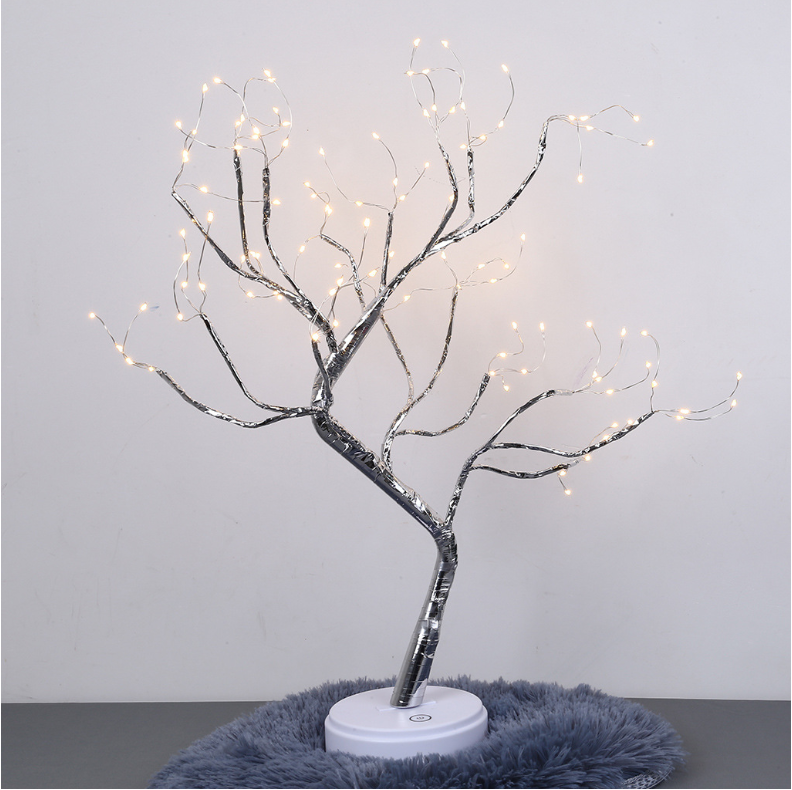 Tree Light Touch Switch Pearl Star Night Light