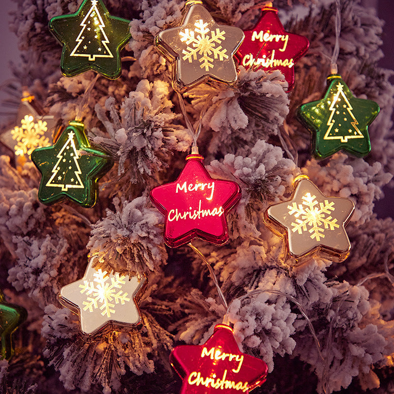 Snow Pentagram String Lights Ornaments