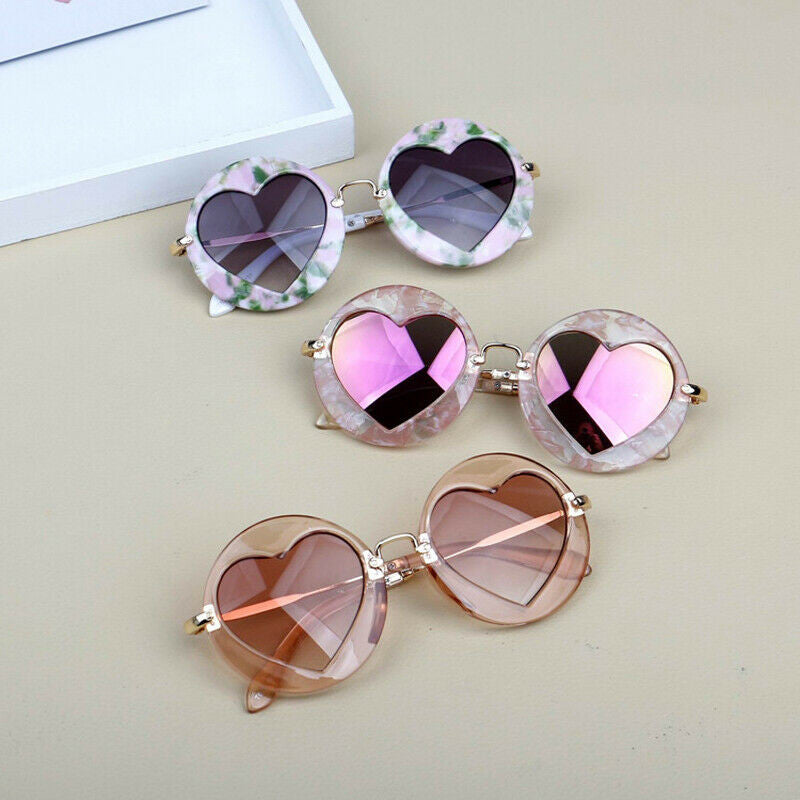 Vintage Style Sunglasses | Round lovely kids sunglasses girls goggle protective glasses children Eyewear Oculos Infantil Accessories