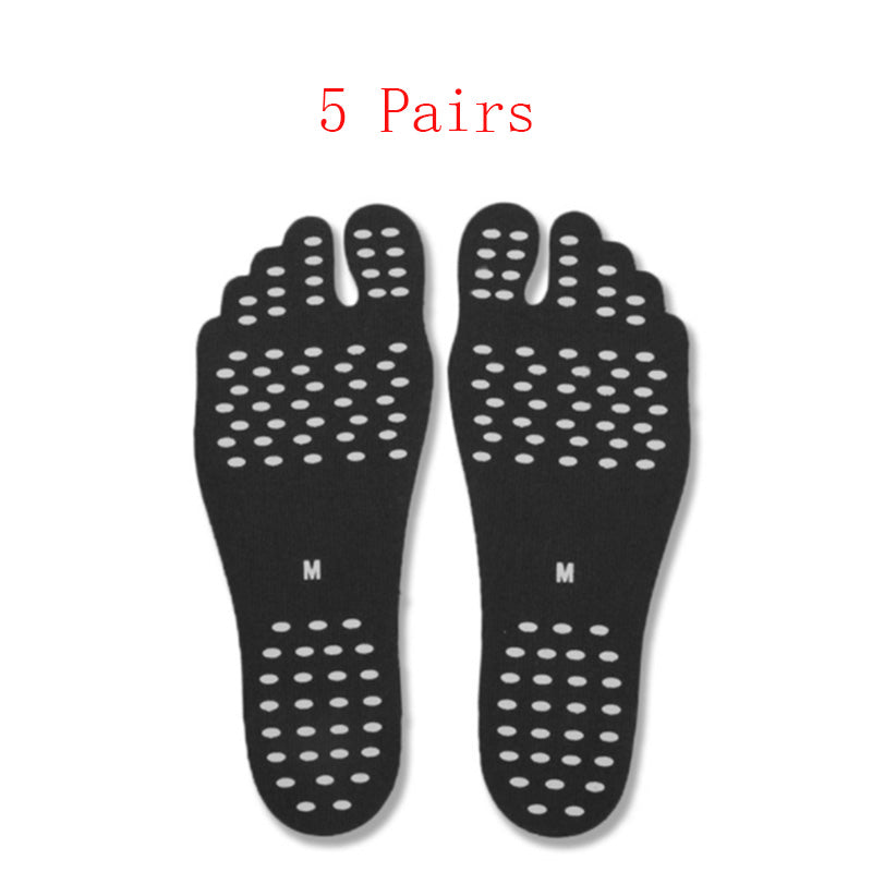 Beach Shoe Invisible Sticker Adhesive Beach Insoles Beach Pads SolesElastic Flexible Pool Barefoot Anti-slip Pads Men Women