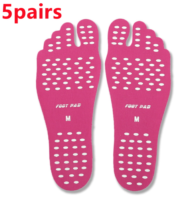 Beach Shoe Invisible Sticker Adhesive Beach Insoles Beach Pads SolesElastic Flexible Pool Barefoot Anti-slip Pads Men Women