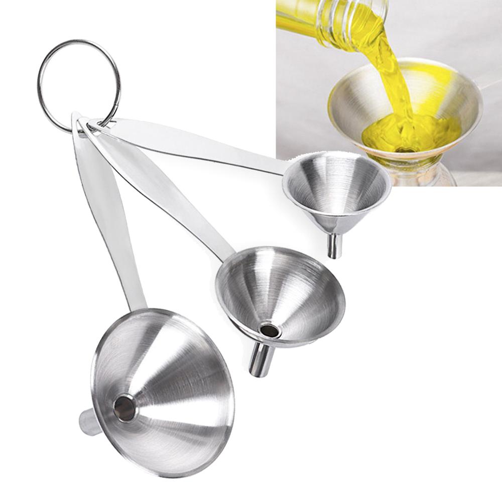 Stainless Steel Funnel Three Piece Mini Funnel