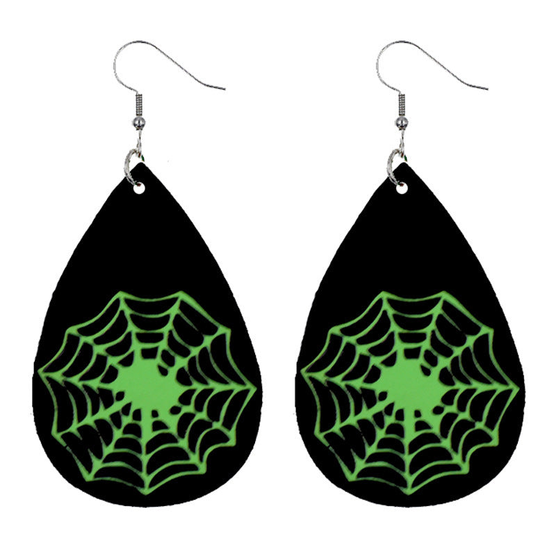 Personalized Halloween Luminous Earrings Skull