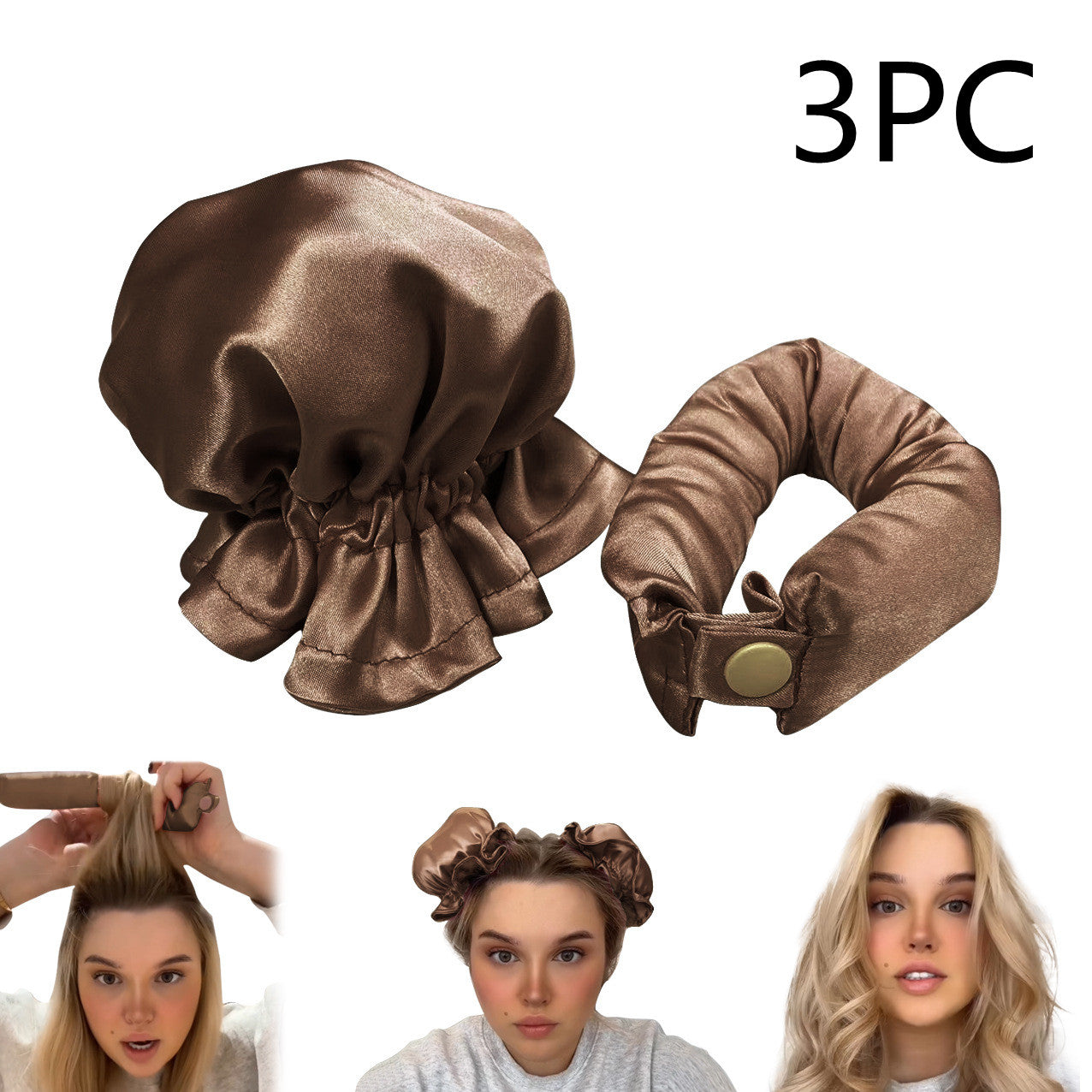 New Heatless Curl Stick With Cloth Cover Cute Ball Head Hair Curler Headband Hair Rollers Wave Form Curling Rod Hair Style Tools