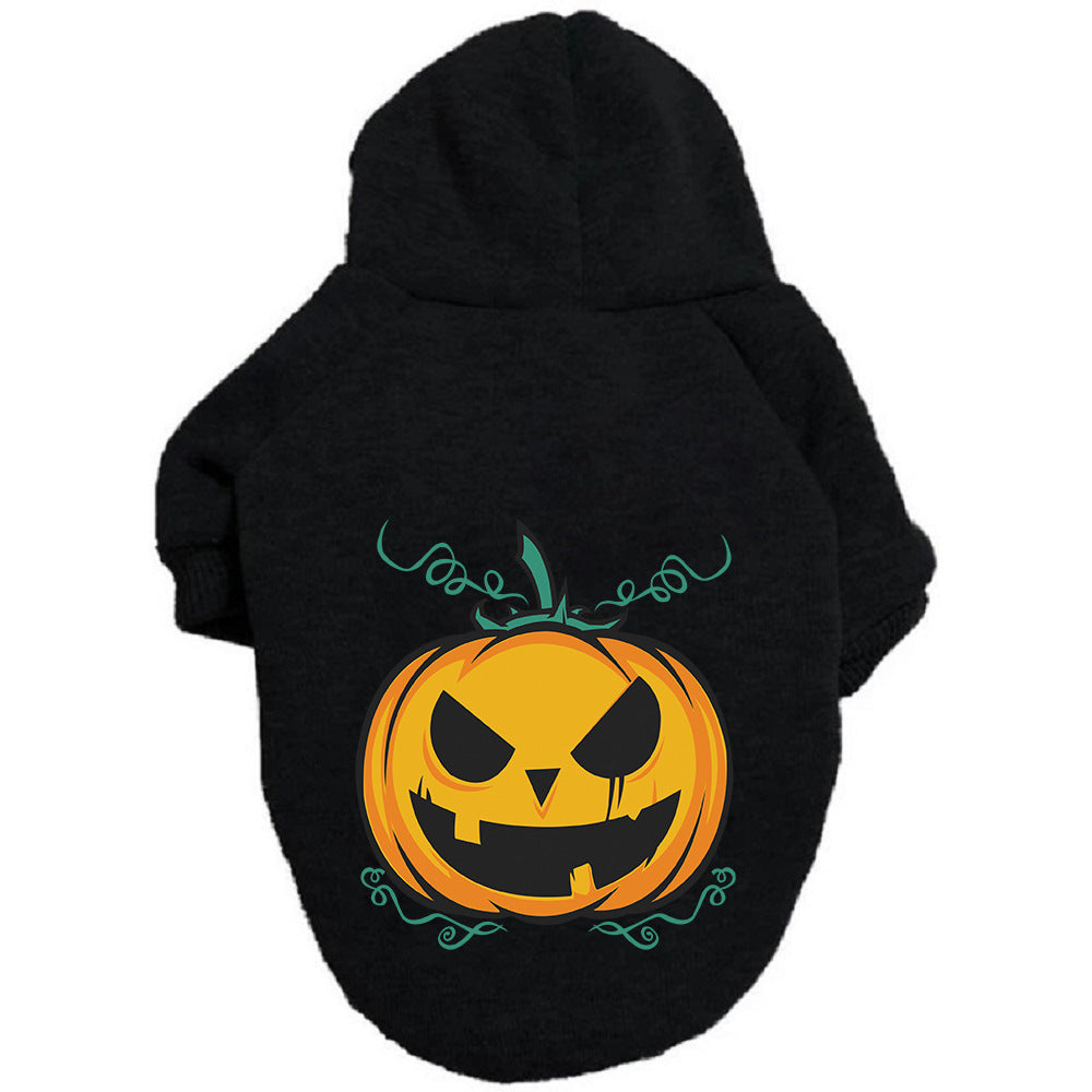 Halloween Pumpkin Dog Pattern Sweater Clothes